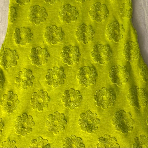 Bright green Floral Dress - Size Medium - Picture 2 of 2